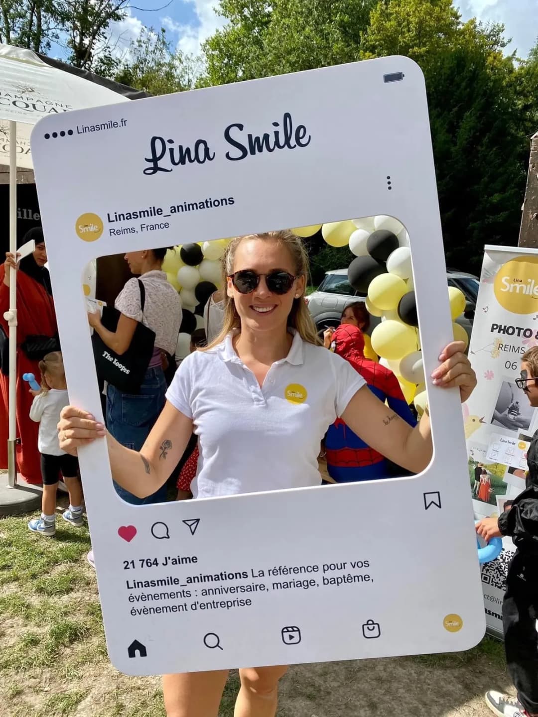 Portrait d'Alina, fondatrice de Lina Smile Animations